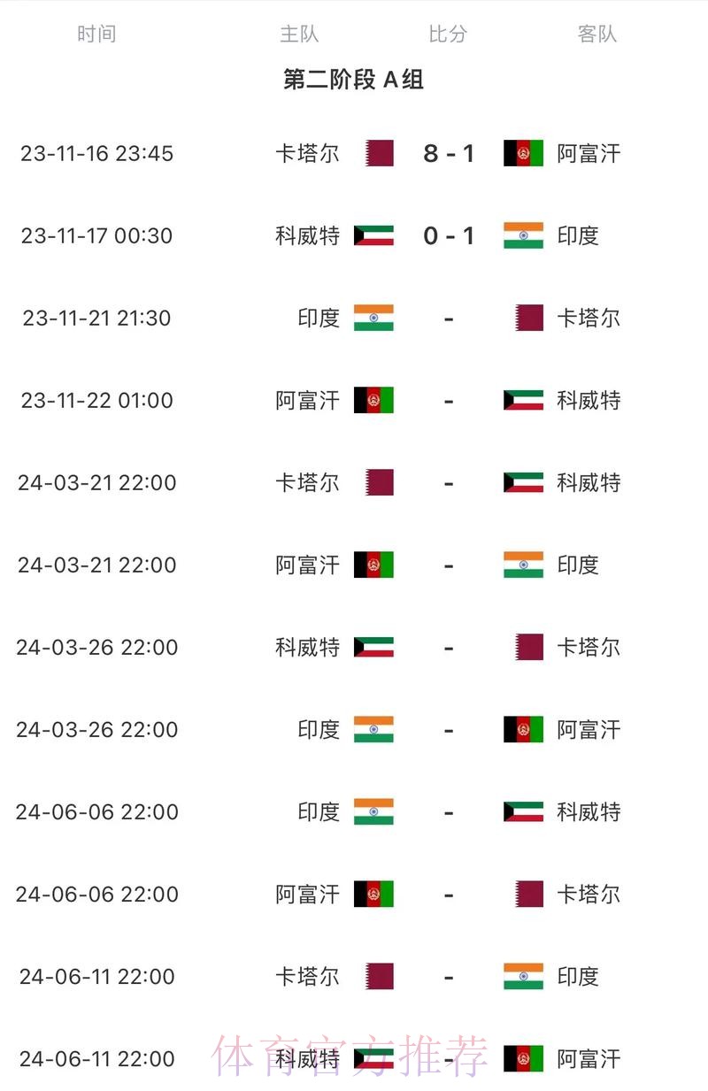 2026世界杯每日赛程完整版比赛时间表官网入口